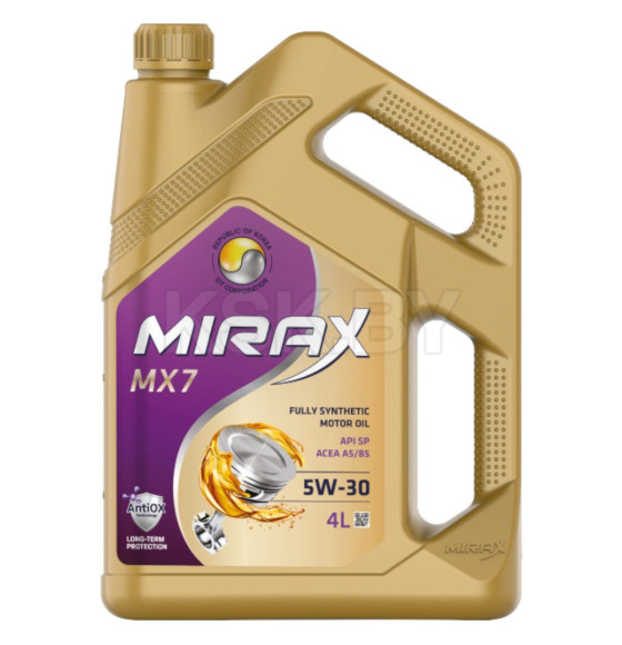 Масло моторное Mirax MX7 SAE 5w30 API SP ACEA A5/B5 4л.