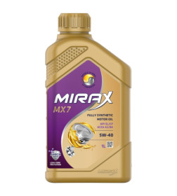 Масло моторное Mirax MX7 SAE 5w40 API SL/SF ACEA A3/B4 1л.