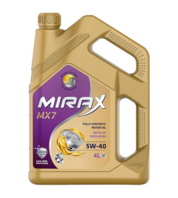 Масло моторное Mirax MX7 SAE 5w40 API SL/SF ACEA A3/B4 4л.