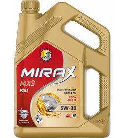 Масло моторное Mirax MX9 SAE 5w30 ACEA C3 API SN 4л.