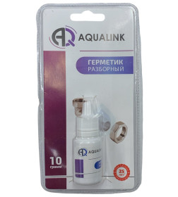 Клей-герметик анаэробный AQUALINK "Разборный" 10г в блистере 