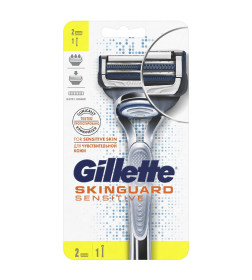 Станок Gillette SKINGUARD Sensitive + 2 кассеты