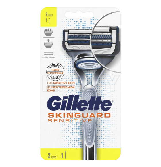 Станок Gillette SKINGUARD Sensitive + 2 кассеты (8148) 