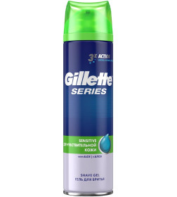 Гель для бритья Gillette SERIES 200мл Для чувствительной кожи Алоэ