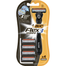 Бритва мужская со сменными кассетами "БИК Флекс 3 Гибрид" 1станок + 4 кассеты (921456) 