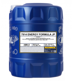 Масло моторное синтетическое Mannol Energy Formula JP 5W-30  API SN ESTER 20л