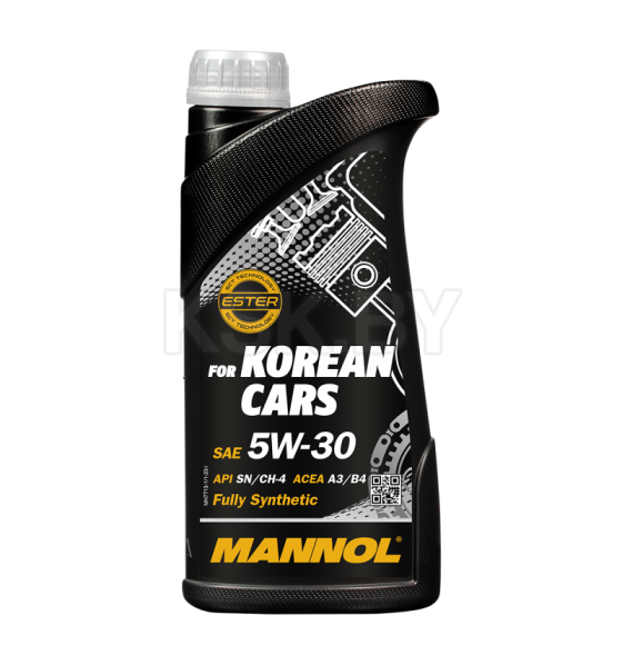 Масло моторное синтетическое Mannol for Korean Cars 5W-30 SN/CH-4 1л (MN7713-1) 