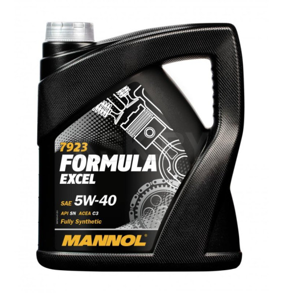 Масло моторное синтетическое Mannol Formula Excel 5W-40 API SN 4л (MN7923-4) 