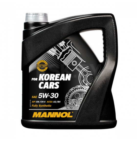 Масло моторное синтетическое Mannol OEM for Korean Cars 5W-30 SN/CH-4 4л (MN7713-4) 