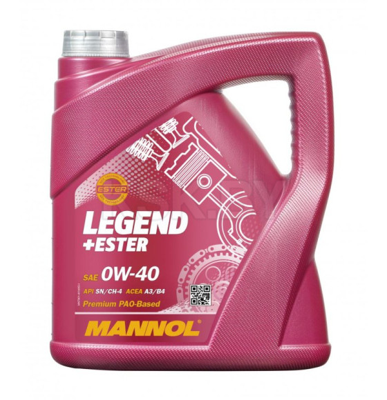 Масло моторное Mannol Legend + Ester 7901 0W-40 SM/CF 4л (MN7901-4) 