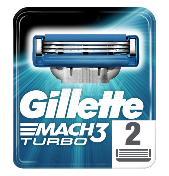 Кассеты Gillette MACH3 Turbo Aloe  2шт                       (5143) 