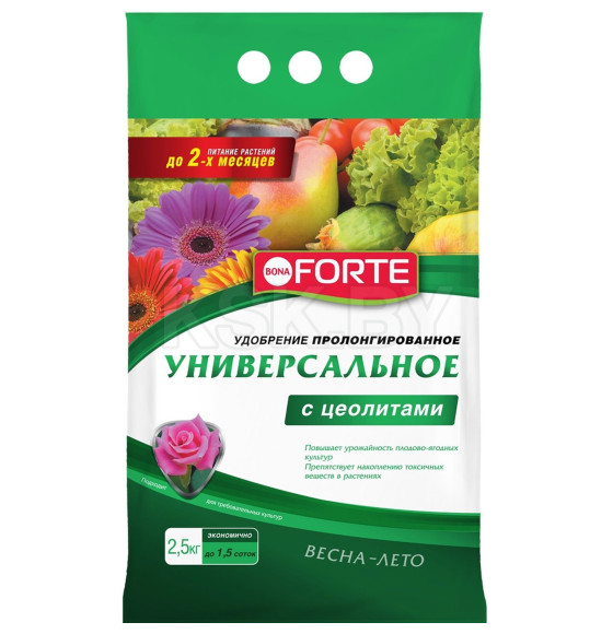Удобрение Bona Forte Универсальное с цеолитами (весна-лето) 2,5 кг