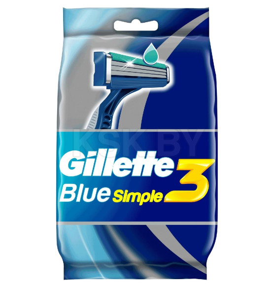 Станки Однораз Gillette Blue Simple3 4шт (9622) 