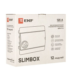 Бокс ЩРВ-П-12 модулей встраиваемый пластик, белая дверца "SlimBox" IP41 EKF PROxima