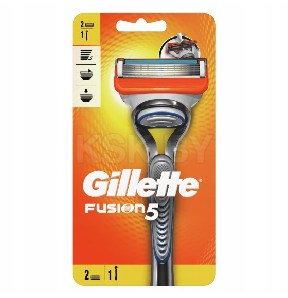 Станок Gillette FUSION + 2 кассеты (4125) 