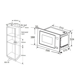 Встраиваемая микроволновая печь ZORG MIO251 S white