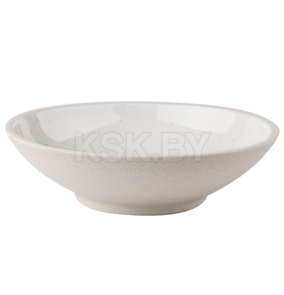 Блюдо глубокое STONE CLAY, керамика, белый, d20,5*5,8см (108057)