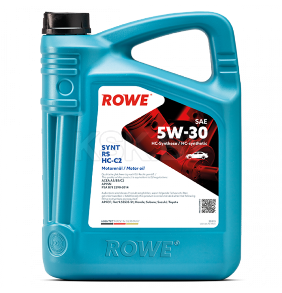 Масло моторное ROWE HIGHTEC Synt RS SAE 5W-30 HC-C2 5 л (20113-0050-99) 