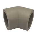 Отвод 32/45 PPRC, серый Политэк (9400003245С) 