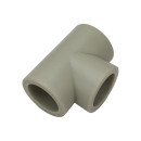 Тройник 40 PPRC, серый Политэк (9000000440С) 