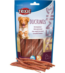 Лакомство "TRIXIE PREMIO Duckinos" для собак соломка, с утиной грудкой, без глютена и сахара, 80 г