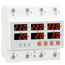 Реле контроля напряжения и тока, 3NO, 63A, 220VAC Reletek (RM-FVA/63) 