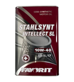 Масло моторное Favorit STAHLSYNT Intellect SL 10W-40 SL/CF 4л металл