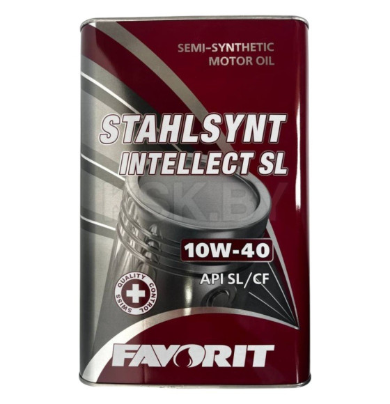 Масло моторное Favorit STAHLSYNT Intellect SL 10W-40 SL/CF 4л металл (FV3502-4ME) 