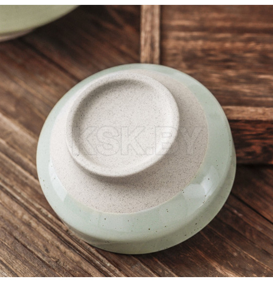 Миска-Боул STONE CLAY, керамика, светло-зеленый, d11.5*6см (108044) 