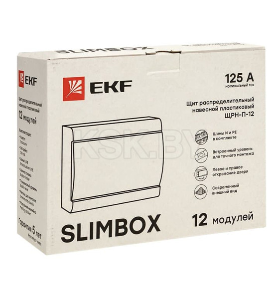 Бокс ЩРН-П-12 модулей навесной пластик "SlimBox" IP41 EKF PROxima  (sb-n-12) 