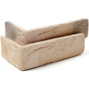 Кирпич гипсовый Шамотный коричневый/угол 190х96х8 см (У0304 кам. мельн.) 