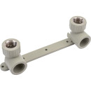 Двойной угольник (наст.комп-т) 25х1/2 с внутр.р. PPRC, серый Политэк (9600202512с) 