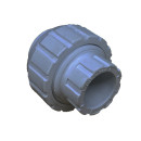 Муфта разъемная пласт. 25 PPRC, серый Политэк (9822200025с) 