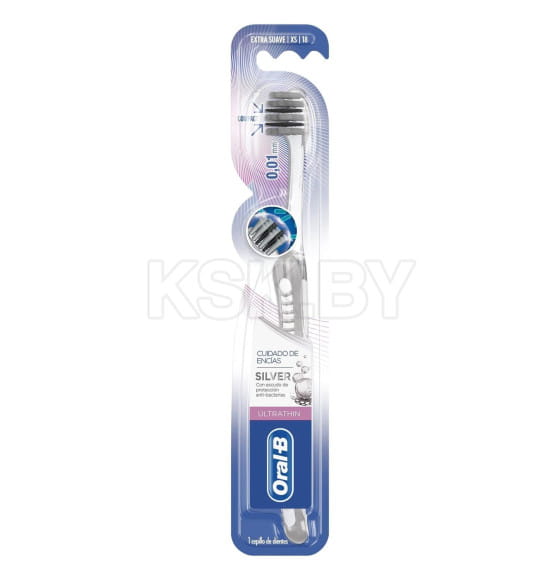 Зубная щетка Oral-B Ультратонкая Серебро Экстра мягкая 1шт (9411) 