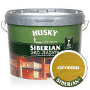 Лазурь для дерева-Эко HUSKY SIBERIAN, полуматовая калужница (сосна) 9л (25226) 