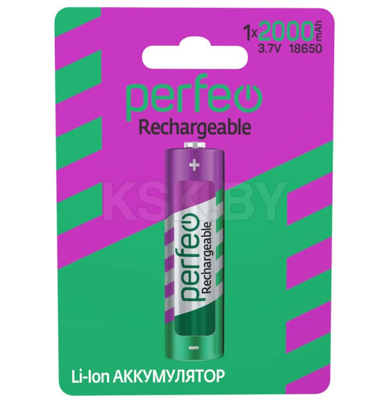 Аккумулятор PF 18650Li-Ion 2000mAh 3.7V Perfeo (PF 18650) 