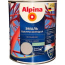 Грунт-эмаль алкидная "Alpina Эмаль быстросохнущая по ржавчине шелковисто-матовая,  RAL 7040, 750 мл/0,9 кг (948107105) 
