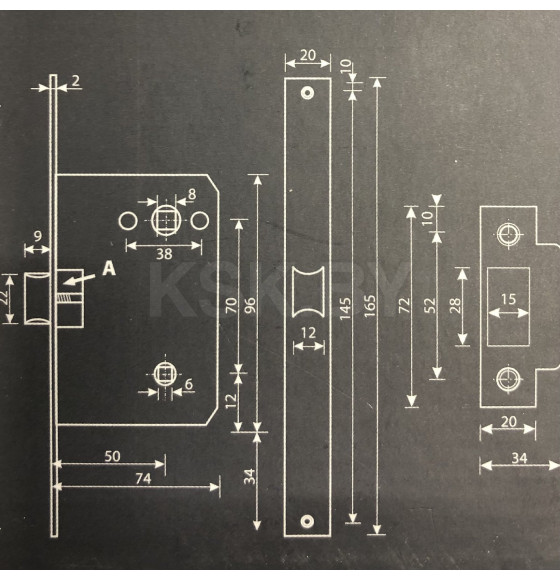 Защелка Code deco 5600-WС-АВ