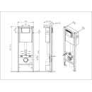 Комплект Cersanit NATURE OVAL CO DPL EO slim унитаз подвесной+ инсталяция VECTOR + кн. CORNER