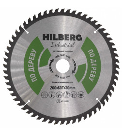 Диск пильный по дереву 260х60Tх30 мм Hilberg Indastrial HW260