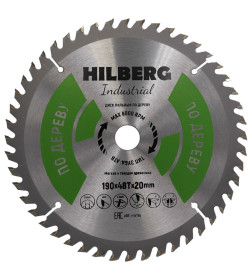 Диск пильный по дереву 190х48Tх20 мм Hilberg Indastrial HW196