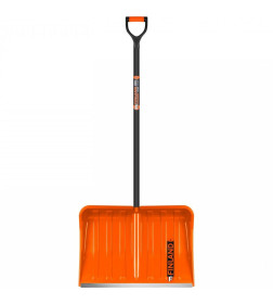 Лопата снеговая пластиковая 550x1500 мм FINLAND Orange, 1731-Ч