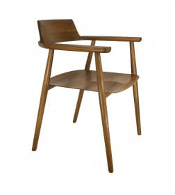 Стул САМУРАЙ, дуб натуральный/покрытие коньяк