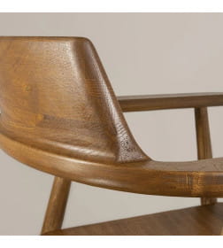 Стул САМУРАЙ, дуб натуральный/покрытие коньяк