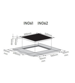 Панель варочная индукционная ZORG INO62 black