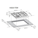 Газовая варочная панель ZORG HAG61 FDW white (HAG61 FDW WH) 