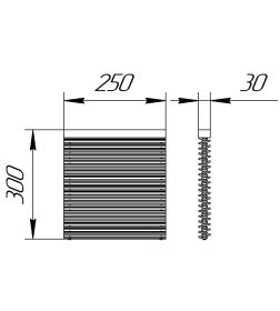 Кассета парогенерирующая+воронка, для (малютка, оптима, квадра, уют-18, уют-25), нержавеющая сталь AISI 439 Feringer