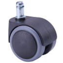 Колесо мебельное, для стула, полиамид/прорезиненное, (50мм), черное (47993) 