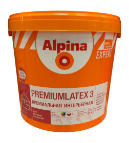 Краска водно-дисперсионная внутренняя Alpina EXPERT Premiumlatex 3 Base 1, 10 л  (14,9 кг)