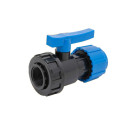 Кран шаровой компрессионный  ВР разъемный d20х1/2", ТПК-АКВА (554222012) 